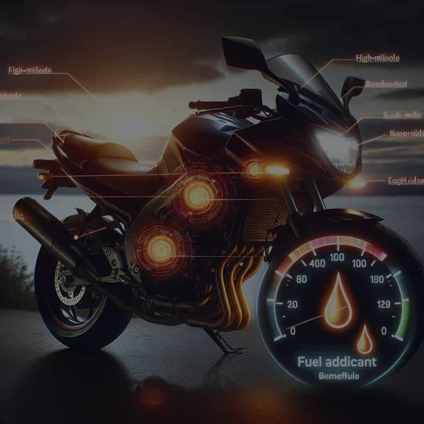 Quel type d'additif carburant est bénéfique pour une Suzuki Bandit 1200 avec un kilométrage élevé ?